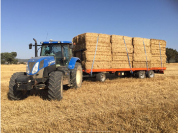 Rinoagro REMOLQUE PLATAFORMA AGRICOLA PARA PAQUETES O PALETS 24000KG PL-100 - Platte landbouwwagen