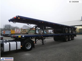 Traylona 3-axle platform trailer 59000KG / Extendable 21.5M - Vlakke/ Open oplegger