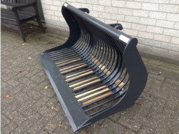 Puinbak shovelbak grondbak minishovel loader weidemann 143cm met half inlegvel - bak