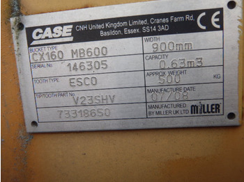 Nieuw Bak voor Bouwmachine Case CX160 -: afbeelding 3