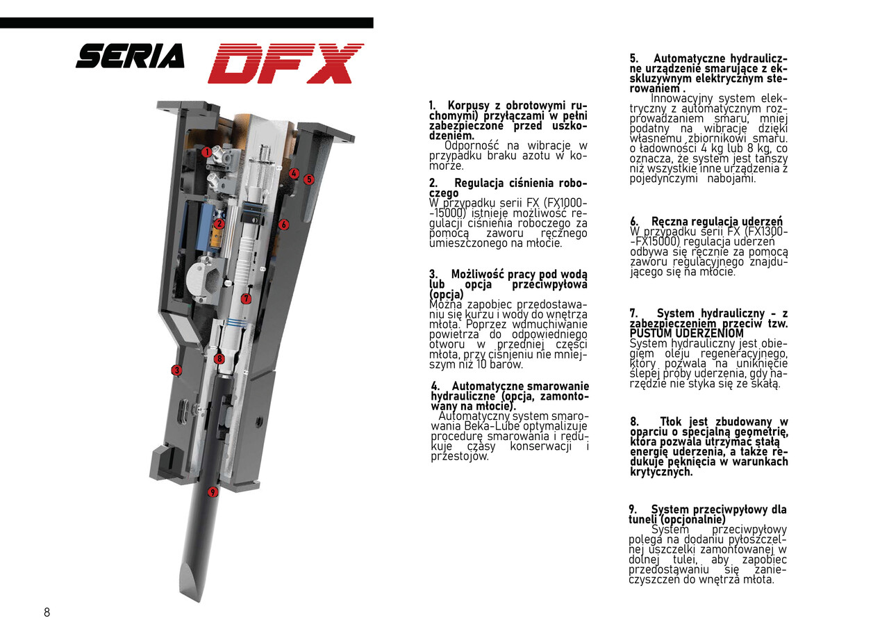 Nieuw Hydraulische hamer voor Graafmachine DEMOQ DFX2200 Hydraulic breaker 2200 kg: afbeelding 3