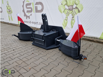 Nieuw Tegenwicht voor Tractor SID AGRIBUMPER / FRONTGEWICHT Frontbalast Stahlgewicht 430 KG: afbeelding 5