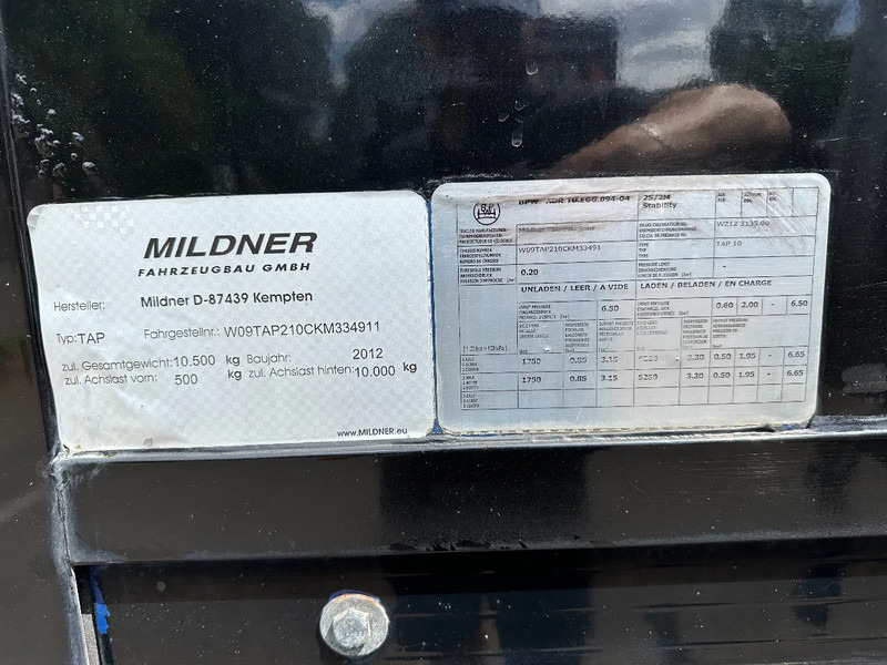 Aanhangwagen met huif Mildner Tandem Anhänger Tautliner TOPZUSTAND WIE NEU!