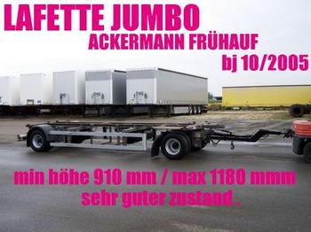Containertransporter/ Wissellaadbak aanhangwagen Ackermann LAFETTE JUMBO 910 - 1180 mm zwillingsbereift 2 x: afbeelding 1