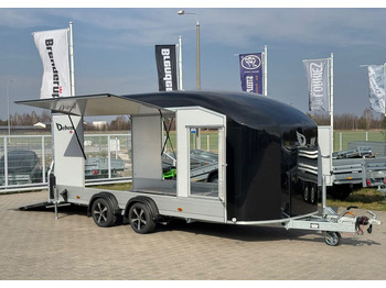 DEBON Debon C1000 - kryta laweta | 490 x 202 cm / 3500kg / felgi ALU / wciągarka elektryczna - Autotransport aanhangwagen