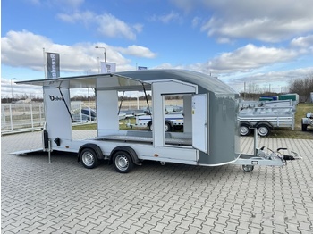 Debon C1000 van cargo 3500 kg closed car trailer 500x200cm 2x doors - Autotransport aanhangwagen