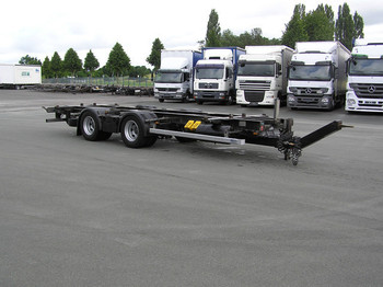 Ackermann Jumbo BDF Tandem C7820 hochgekuppelt VERZINKT - Containertransporter/ Wissellaadbak aanhangwagen