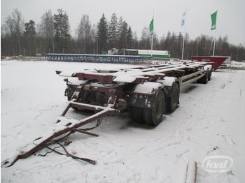  Contar 1820 LCT 4-axlar Växelflaksläp (container) - Containertransporter/ Wissellaadbak aanhangwagen