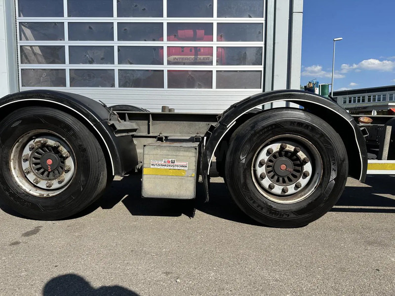 Containertransporter/ Wissellaadbak aanhangwagen H&W 4 x Tandem Lafette MEGA verzinkt Mitnahmestapl. 7. 3 x Tandem Lafette MEGA verzinkt Mitnahmestapl. 7.82 m