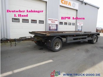  Hilse 2 Achs Abroll + Absetzcontainer BPW 1.Hand - Containertransporter/ Wissellaadbak aanhangwagen