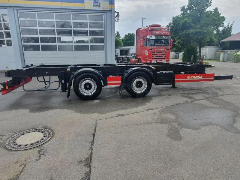 Containertransporter/ Wissellaadbak aanhangwagen Krone Tandem Standard Lafette tiefgekuppelt 2-Achs Tandem Standard Lafette tiefgekuppelt TÜV NEU!