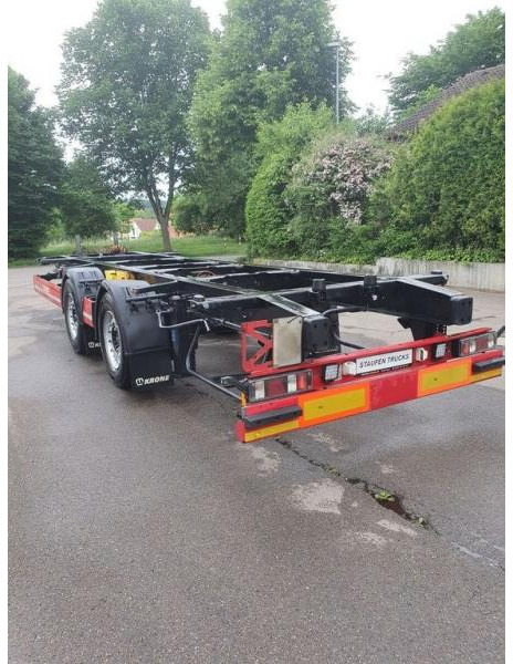 Containertransporter/ Wissellaadbak aanhangwagen Krone Tandem Standard Lafette tiefgekuppelt 2-Achs Tandem Standard Lafette tiefgekuppelt TÜV NEU!