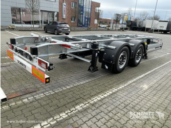 Containertransporter/ Wissellaadbak aanhangwagen SCHMITZ Zentralachsanhänger Wechselfahrgestell