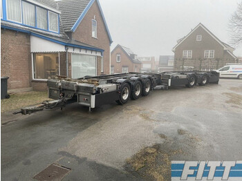 Trias LZV container ahw combi 3+2 ass wipcar - Containertransporter/ Wissellaadbak aanhangwagen