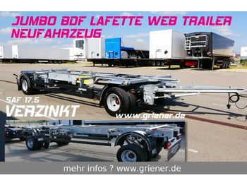 Web-Trailer WFZ/W 18 / JUMBO LAFETTE BDF 7,15/7,45 /17,5 SAF  - Containertransporter/ Wissellaadbak aanhangwagen