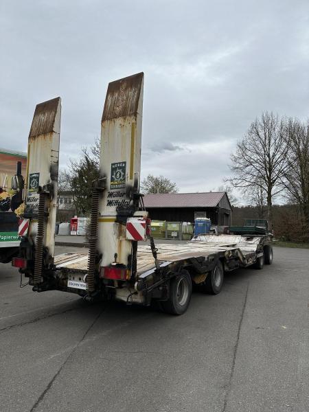 Dieplader aanhangwagen Müller-Mitteltal T4 4-Achs Tieflader Radmulden luftgefedert