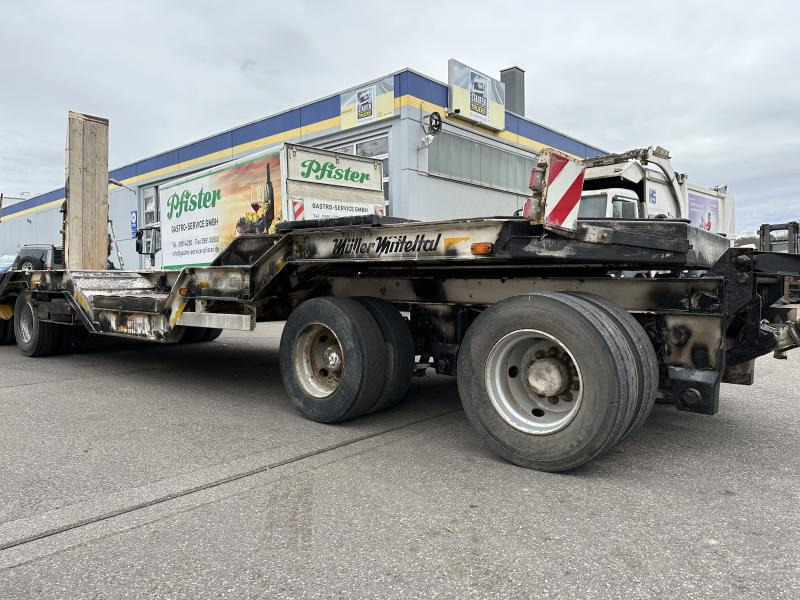 Dieplader aanhangwagen Müller-Mitteltal T4 4-Achs Tieflader Radmulden luftgefedert T4 4-Achs Tieflader Radmulden luftgefedert