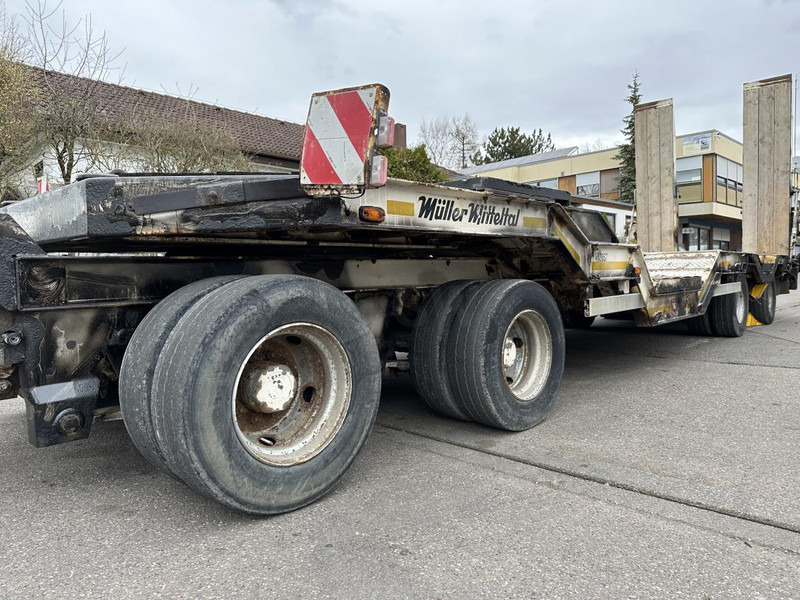 Dieplader aanhangwagen Müller-Mitteltal T4 4-Achs Tieflader Radmulden luftgefedert T4 4-Achs Tieflader Radmulden luftgefedert