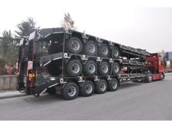 OZGUL LW4 80 Ton, 3 m, steel susp., hydr. ramps - dieplader aanhangwagen