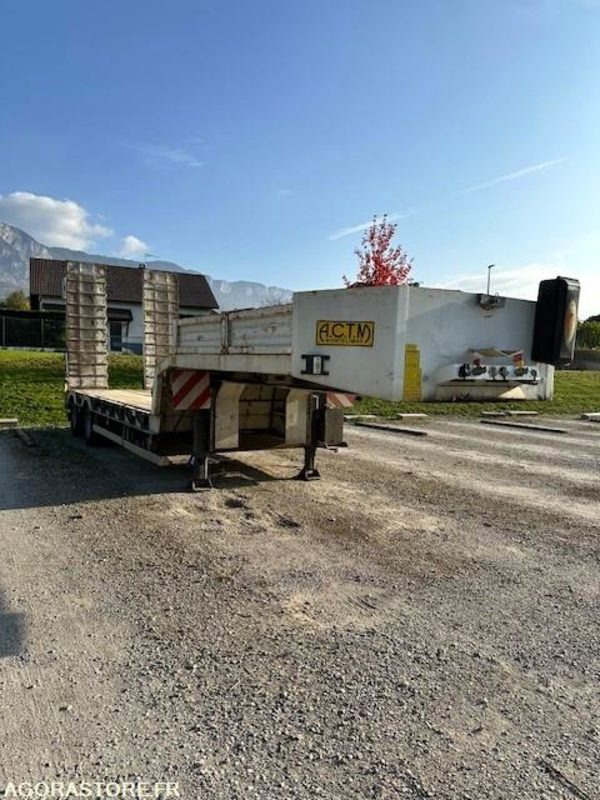 Dieplader aanhangwagen PORTE ENGINS ACTM CU23T - 2012