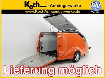 Nieuw Aanhangwagen auto voor het vervoer van zwaar materieel Excalibur S2 Luxus Customstyle 1,5t schw./orange Pannenset: afbeelding 1