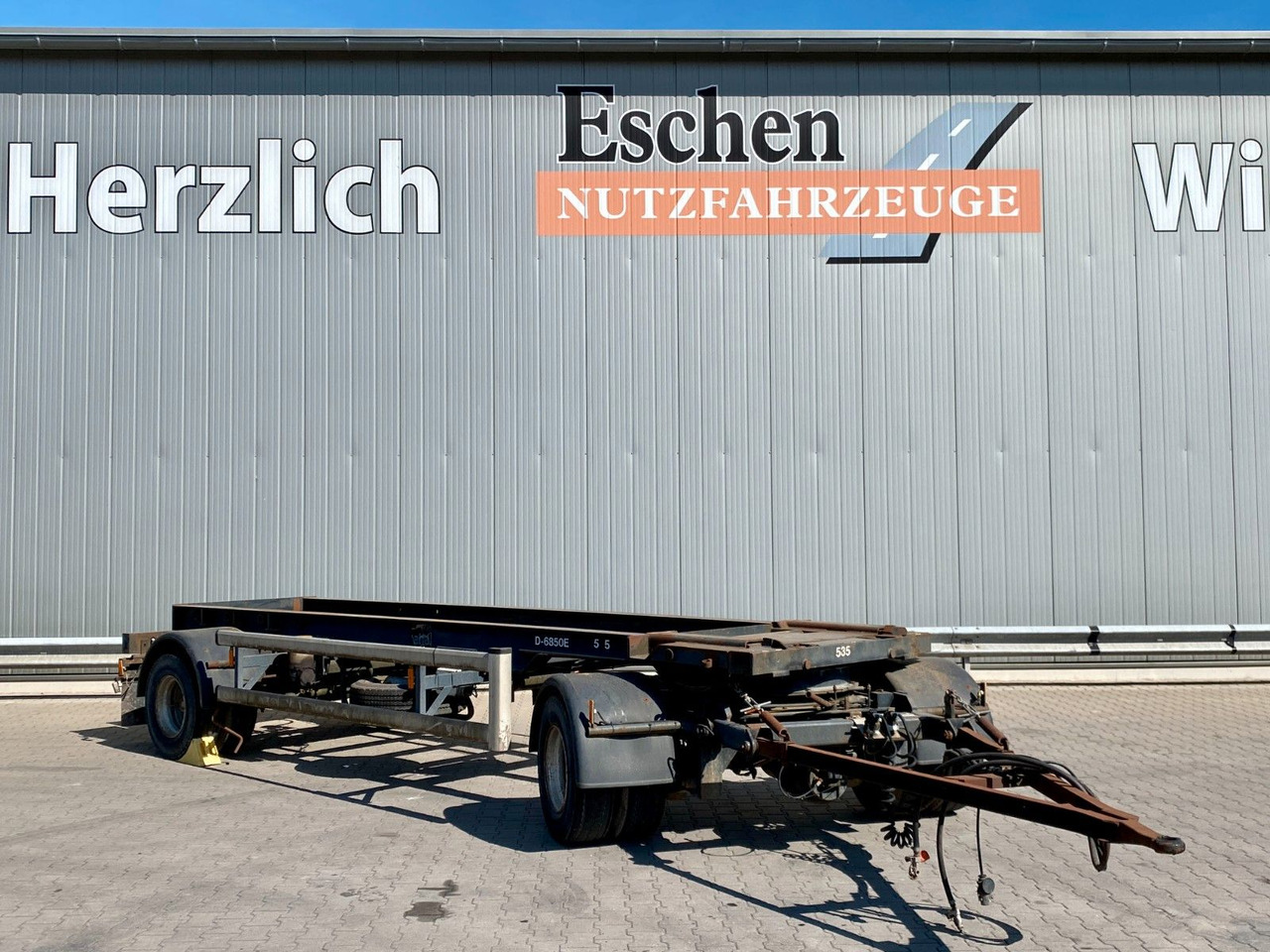 Haakarm/ Portaalarm aanhanger Hüffermann HSA 18.65 | Reifenprofil: 75%*Blatt*50mm Zugauge