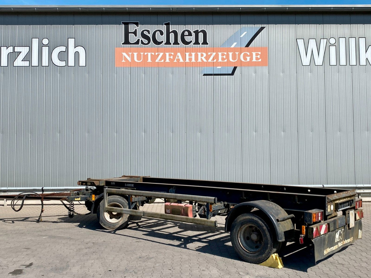 Haakarm/ Portaalarm aanhanger Hüffermann HSA 18.65 | Reifenprofil: 75%*Blatt*50mm Zugauge