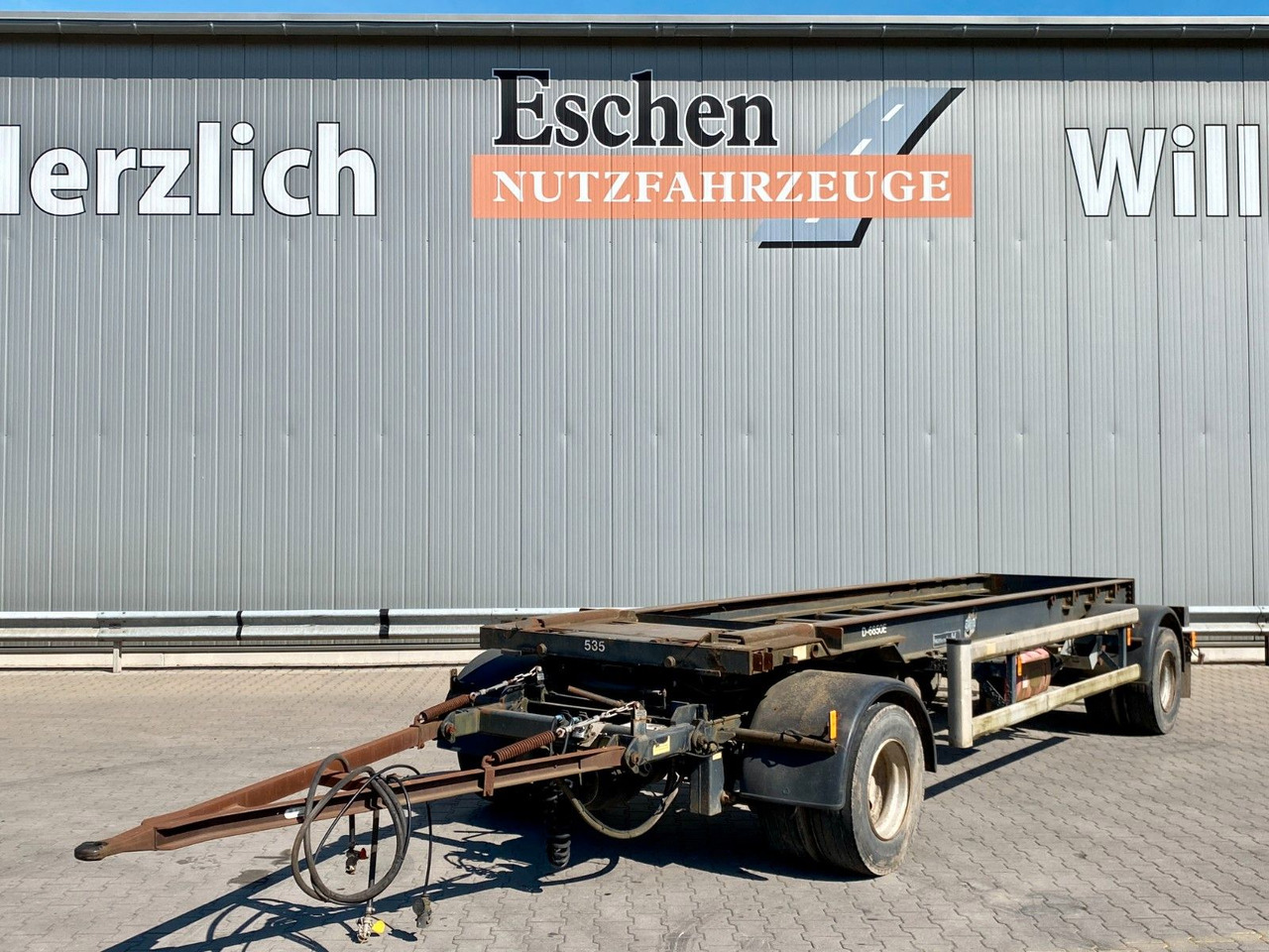 Haakarm/ Portaalarm aanhanger Hüffermann HSA 18.65 | Reifenprofil: 75%*Blatt*50mm Zugauge