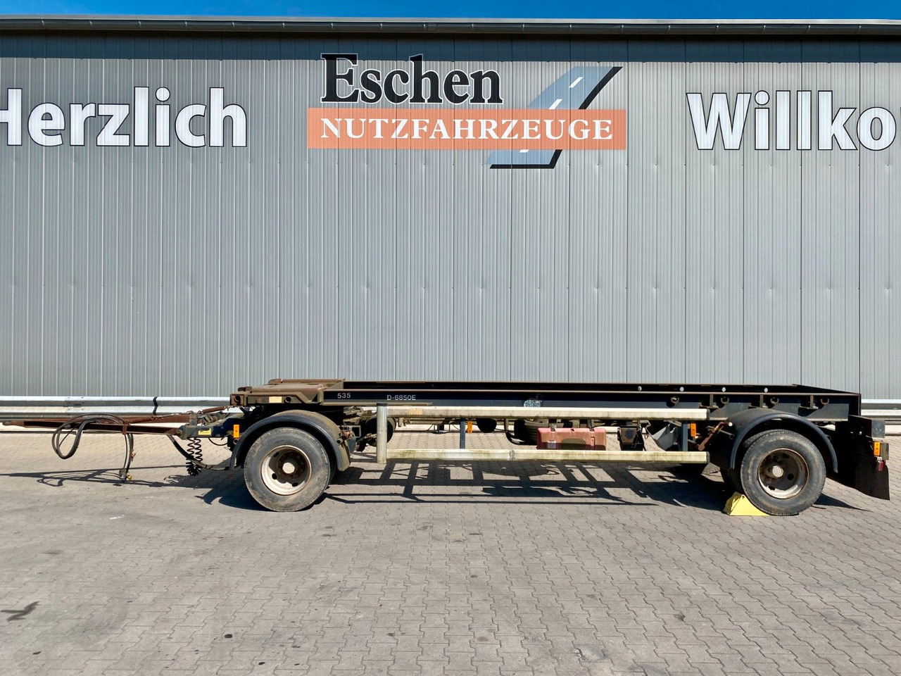 Haakarm/ Portaalarm aanhanger Hüffermann HSA 18.65 | Reifenprofil: 75%*Blatt*50mm Zugauge