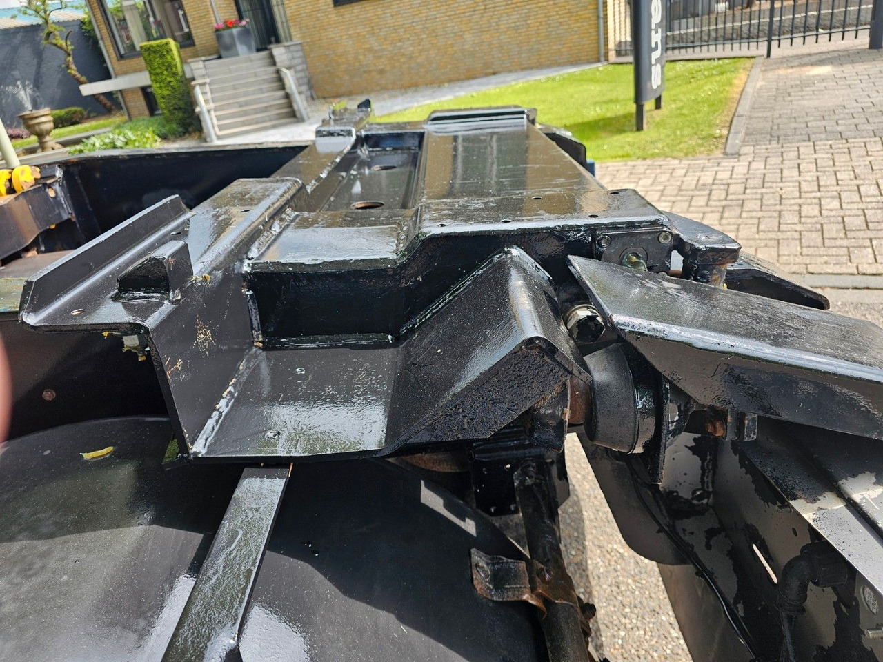 Haakarm/ Portaalarm aanhanger Hüffermann HSA 18.70 Mit Schlitten