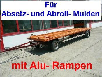 Dieplader aanhangwagen voor het vervoer van zwaar materieel Hoffmann ESCHERSHSN. 2 Achs Anhänger für Abroll, A: afbeelding 1