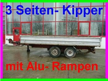 Hoffmann ESCHERSHSN. Tandemkipper mit Alu  Rampen - Kipper aanhangwagen