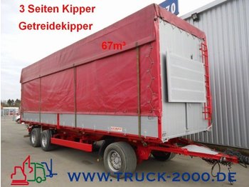 Kempf 3-Seiten Getreidekipper 67m³   9.80m Aufbaulänge - Kipper aanhangwagen