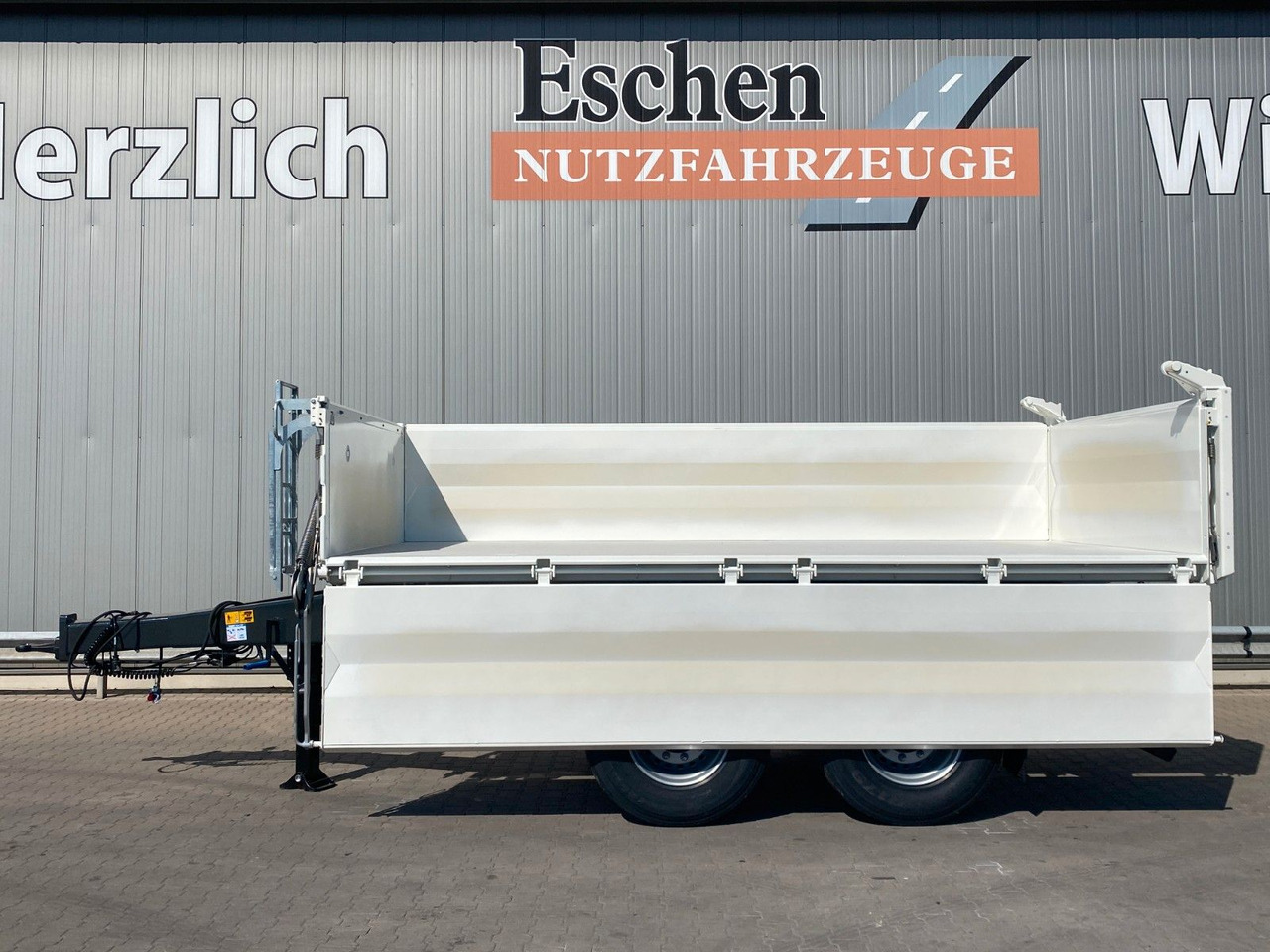 Kipper aanhangwagen Meiller MZDA 18.22 *NEW*|abklappbare Seitenwand*Garantie