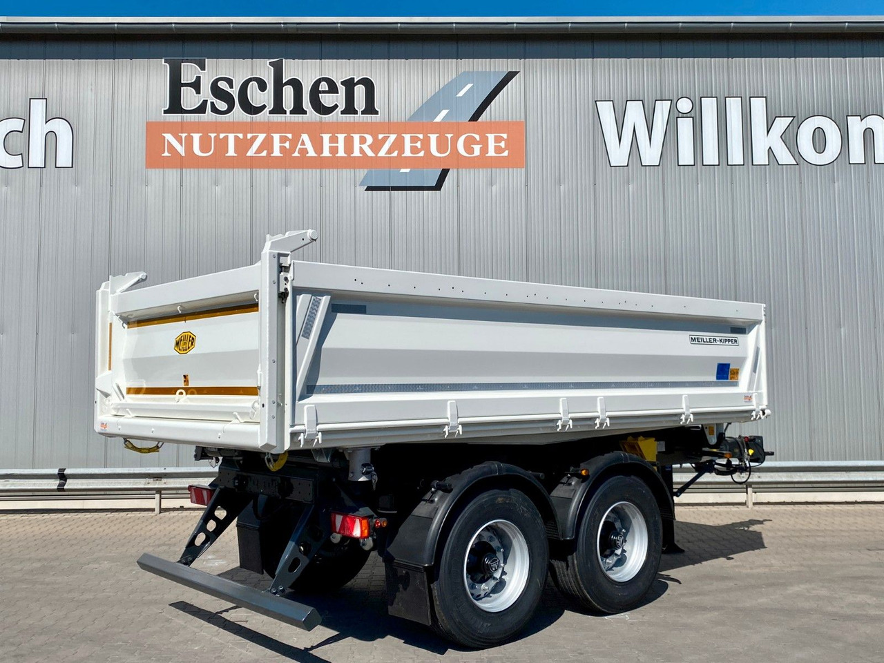 Kipper aanhangwagen Meiller MZDA 18.22 *NEW*|abklappbare Seitenwand*Garantie