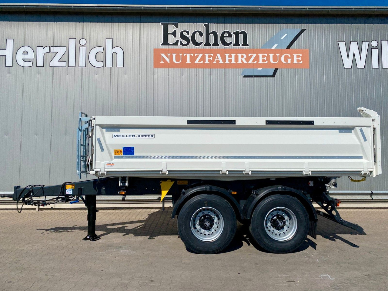 Kipper aanhangwagen Meiller MZDA 18.22 *NEW*|abklappbare Seitenwand*Garantie