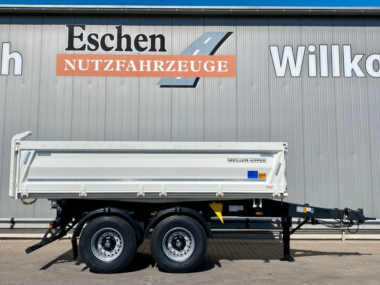 Kipper aanhangwagen Meiller MZDA 18.22 *NEW*|abklappbare Seitenwand*Garantie