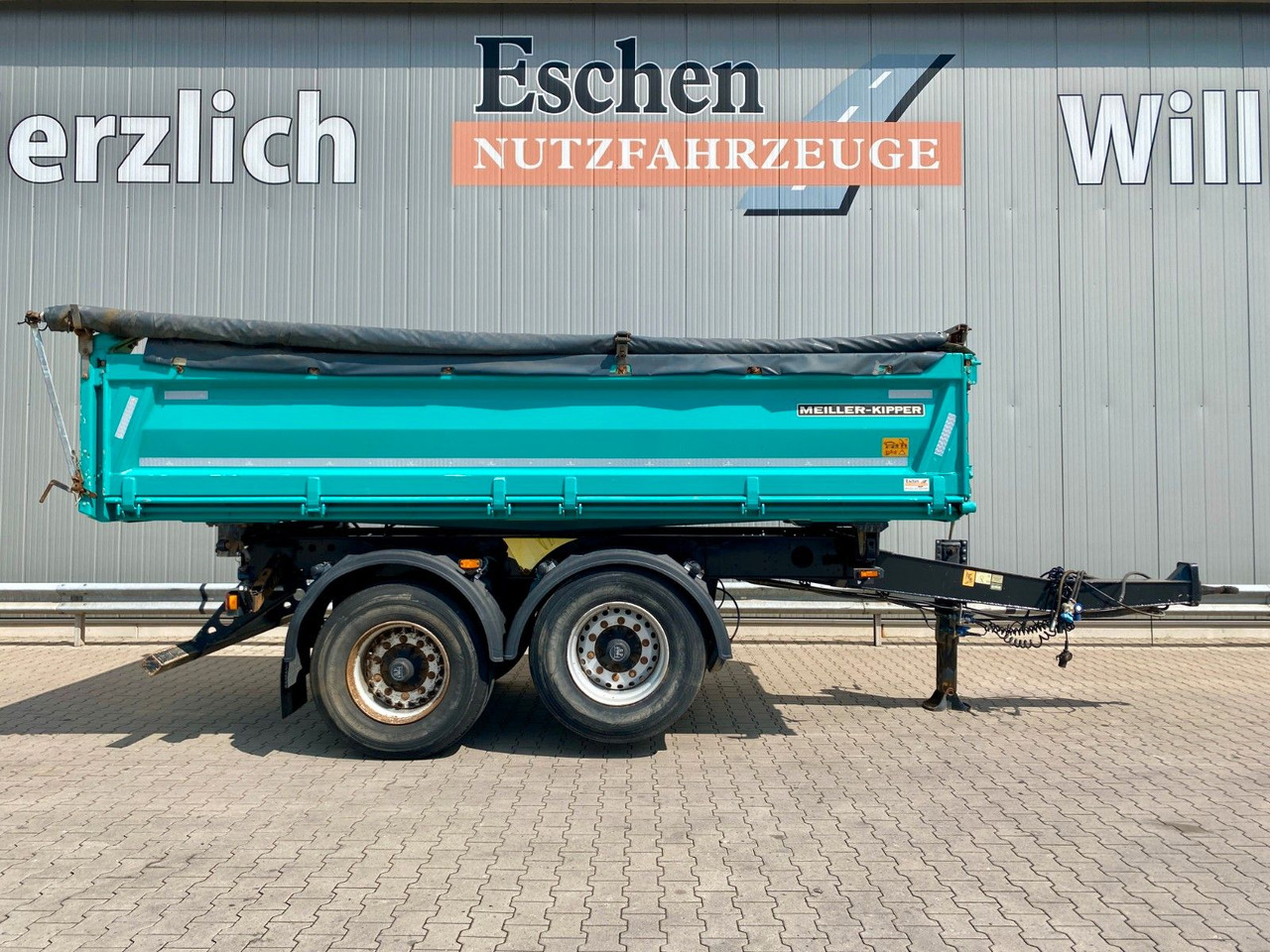 Kipper aanhangwagen Meiller MZDA 18/23 | Bordmatik*Liftachse*Rollplane*BPW