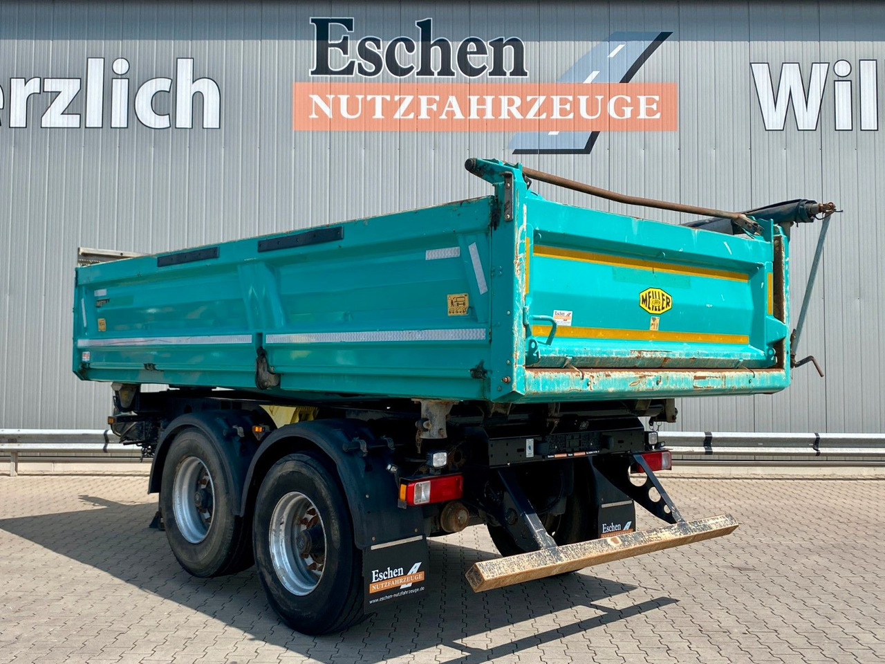 Kipper aanhangwagen Meiller MZDA 18/23 | Bordmatik*Liftachse*Rollplane*BPW