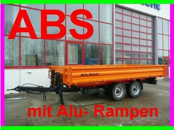 Müller-Mitteltal Tandemkipper mit Alu  Rampen - Kipper aanhangwagen