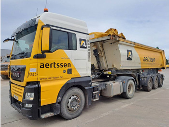 Stas S300CX + 2017 MAN 18-460 truck tractor - Kipper aanhangwagen