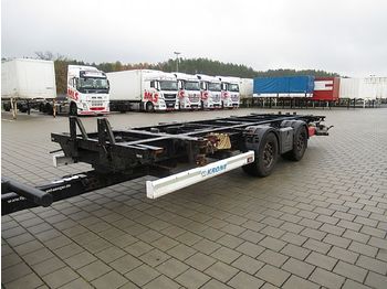 Containertransporter/ Wissellaadbak aanhangwagen Krone BDF Maxi - Jumbo Zetralachsanhänger Tandem: afbeelding 1