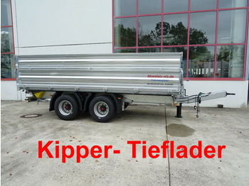 Kipper aanhangwagen Möslein  19 t Tandemkipper- Tieflader-- Neuwertig --: afbeelding 1
