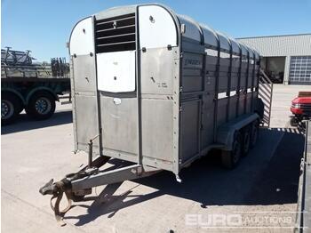 Veewagen aanhangwagen Nugent 14' x 6' Tri Axle Livestock Trailer: afbeelding 1