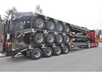 Dieplader aanhangwagen OZGUL LW4 80 Ton, 3 m, steel susp., hydr. ramps: afbeelding 1