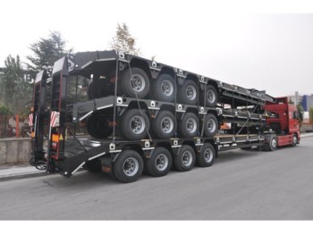 Dieplader aanhangwagen OZGUL LW4 80 Ton, 3 m, steel susp., hydr. ramps: afbeelding 1
