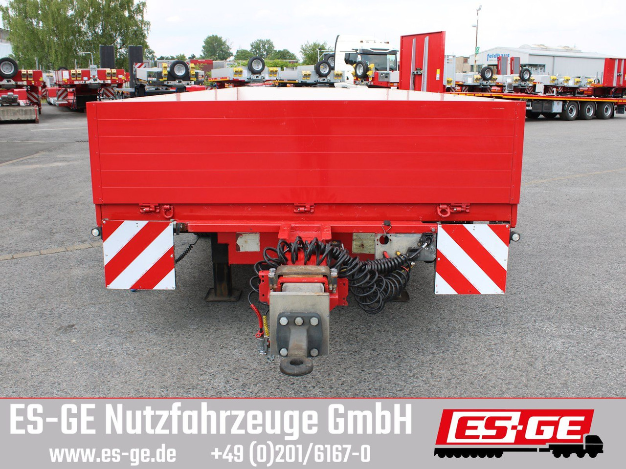 Open/ Plateau aanhangwagen ES-GE Tandemanhänger - Containerverr.