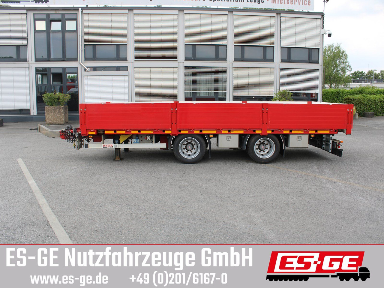 Open/ Plateau aanhangwagen ES-GE Tandemanhänger - Containerverr.
