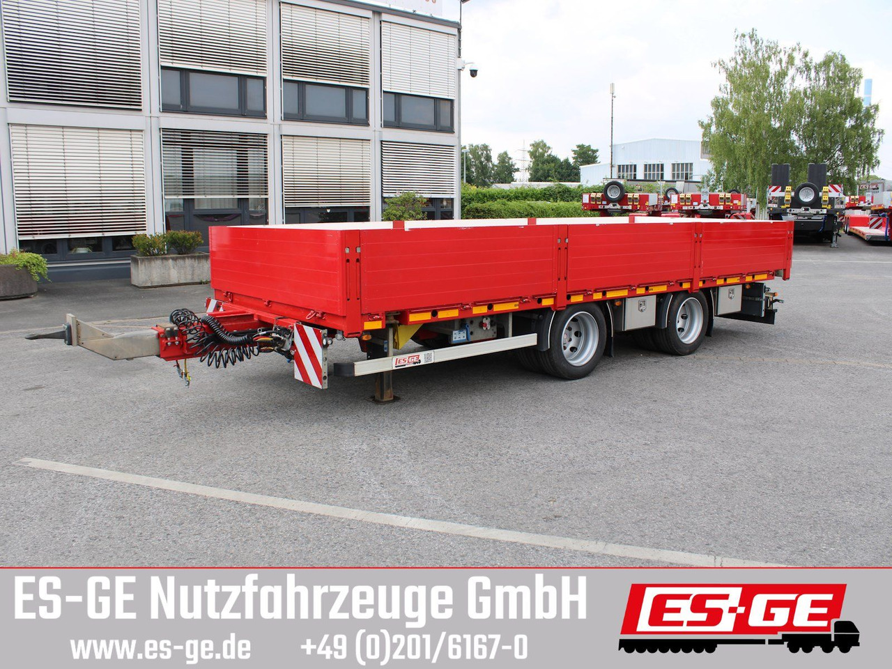 Open/ Plateau aanhangwagen ES-GE Tandemanhänger - Containerverr.