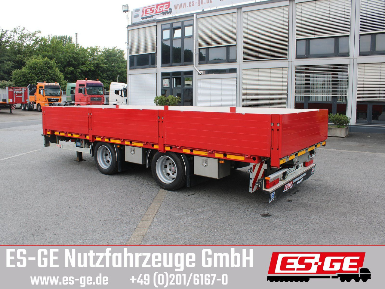Open/ Plateau aanhangwagen ES-GE Tandemanhänger - Containerverr.